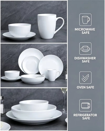 Factory Direct Sell Wholesale Cheap White Ceramic Stock Tableware Plates Dinner Dishes Porcelain Dinnerware Bowl