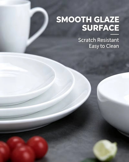 Factory Direct Sell Wholesale Cheap White Ceramic Stock Tableware Plates Dinner Dishes Porcelain Dinnerware Bowl